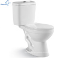 Sanitärwaren 2-teilige Badezimmer Toilettenschüssel Design Keramik Aquakubisch Neue zweiteilige Bodenmontage Siphon Flushing Dual-Flush
